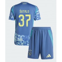 Maglia Calcio Ajax Josip Sutalo #37 Seconda Divisa Bambino 2024-25 Manica Corta (+ pantaloncini)